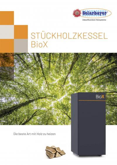 Prospekt Holzvergaserkessel BioX