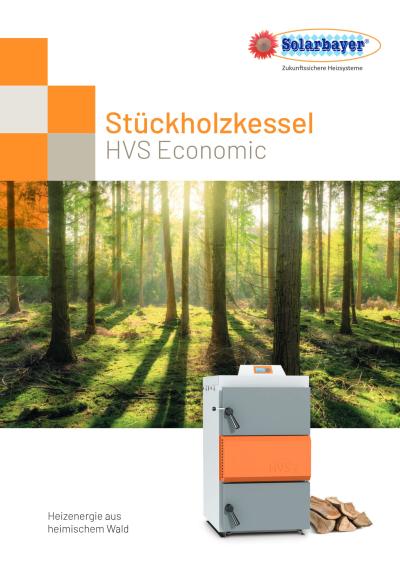 Prospekt Stückholzheizung Holzvergaser HVS