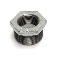 restricted fitting 1 1/2" AG x 1" IG Red-piece (DN 40 x DN 25), galvanized