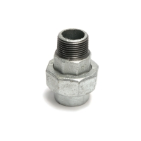 Screw connections with female and male thread 1" Fitting galvanized (DN25)