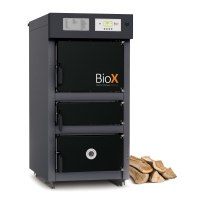 Solarbayer Wood log boiler BioX 15 power output: 16,6 kW; log length 0,5m