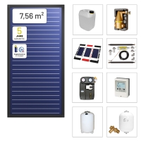 Solarbayer FlairAL Indach-Solarpaket 3 1-reihig, Gesamtfläche Brutto: 7,56 m2