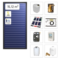 Solarbayer FlairAL Indach-Solarpaket 6 2-reihig, Gesamtfläche Brutto: 15,12 m2