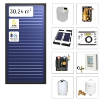 Solarbayer FlairAL Indach-Solarpaket 12 1-reihig, Gesamtfläche Brutto: 30,24 m2