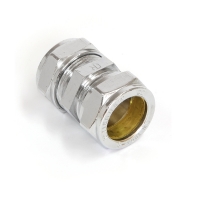straigth chrome plated fitting 22mm compression system
